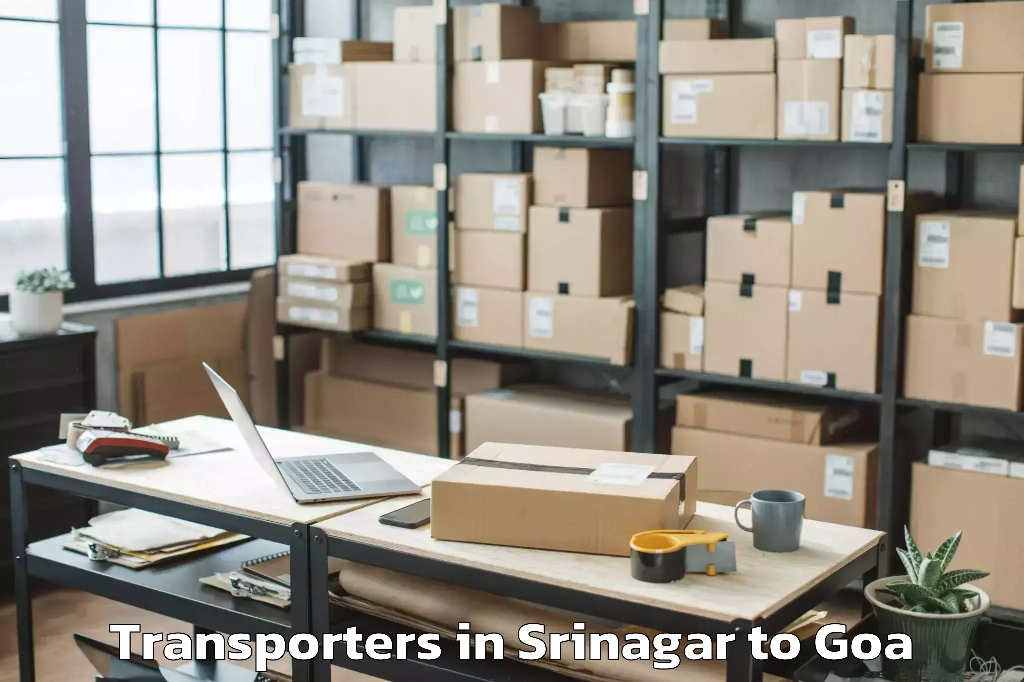 Book Srinagar to Cuncolim Transporters Online